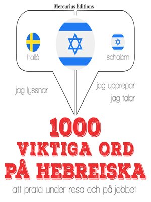cover image of 1000 viktiga ord på hebreiska